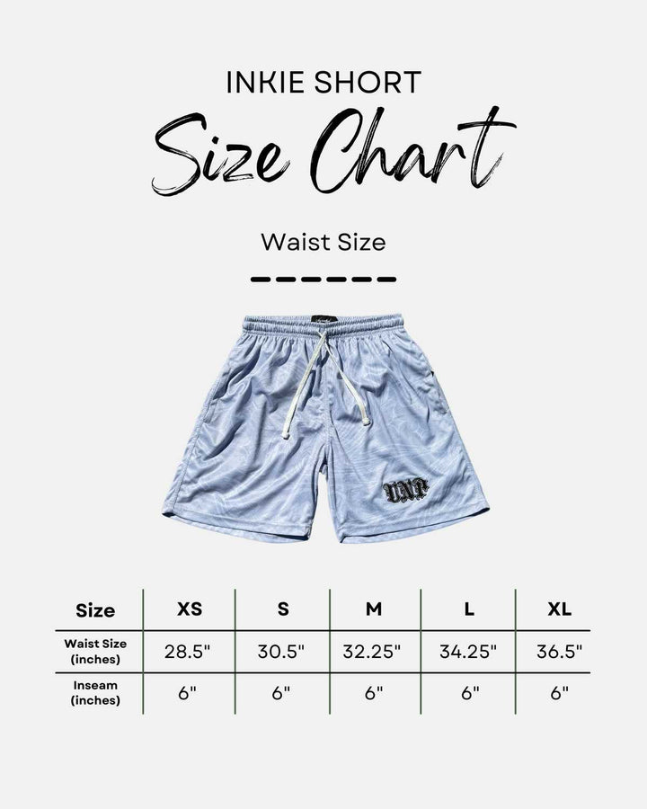 Grey Inkie Shorts