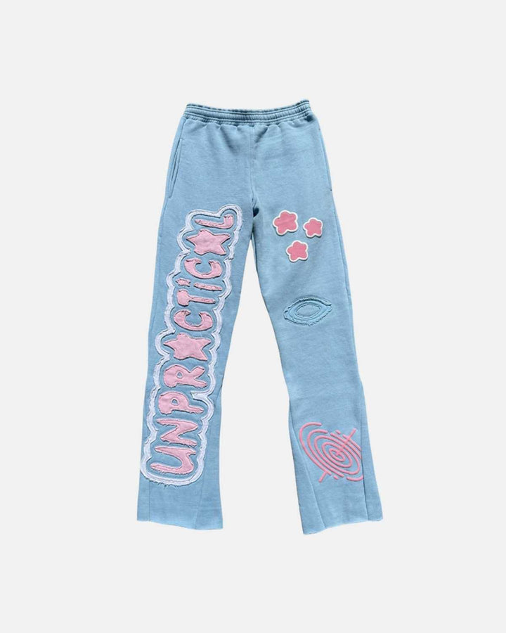 "Blue" Unpractical Flared Sweats