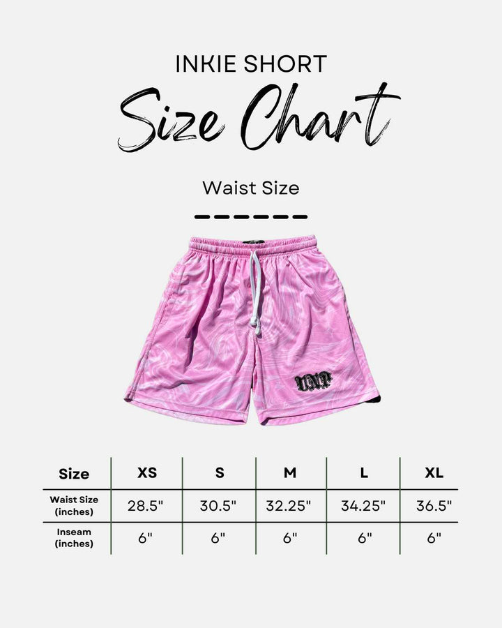 Pink Inkie Shorts