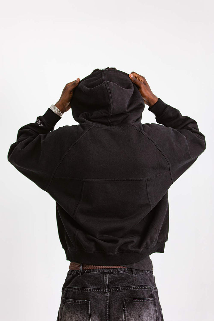 Black Monochrome Hoodie